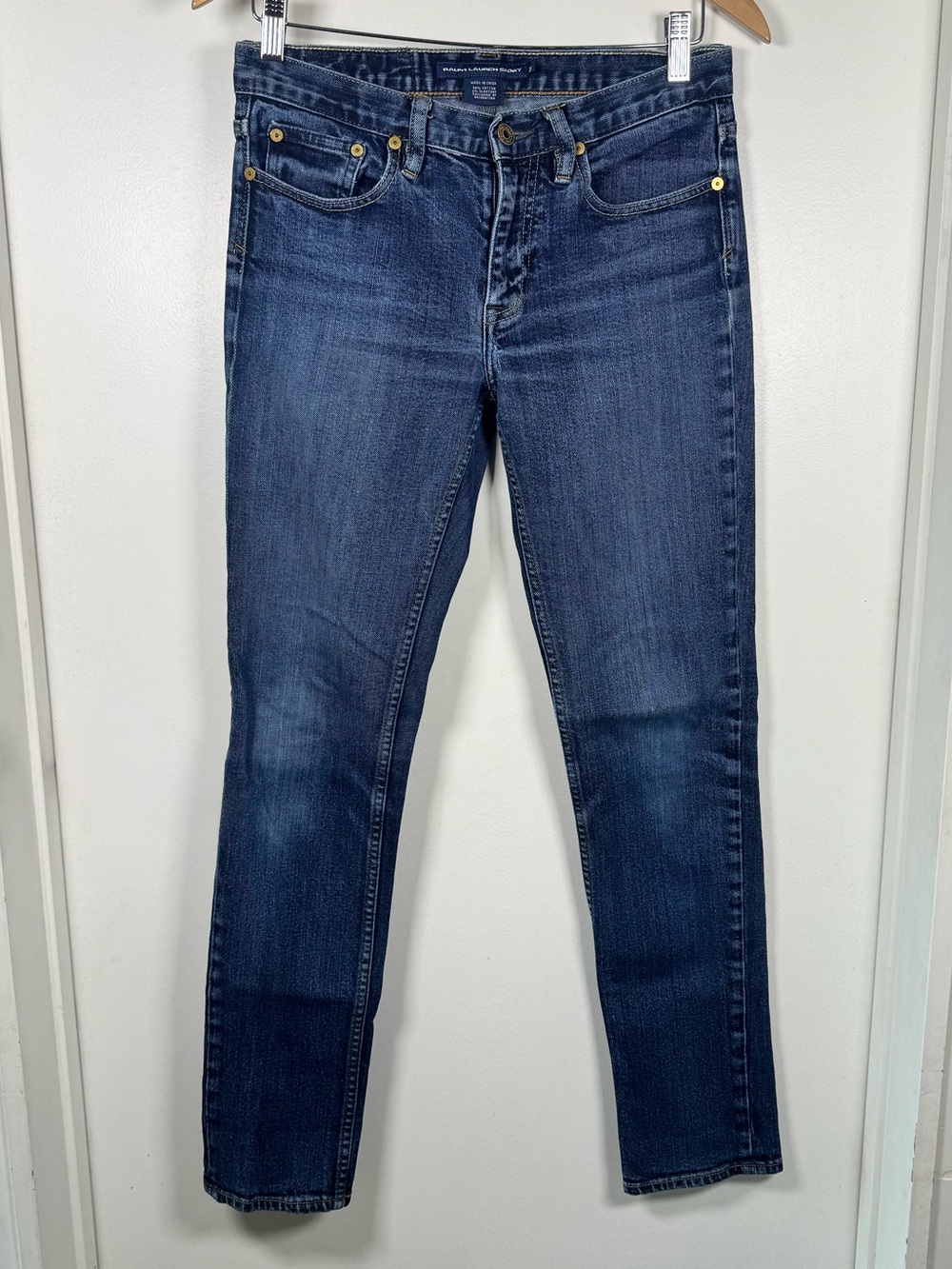 RALPH LAUREN Sport BLUE LABEL CHALLENGE CUP Embroidered Pocket Jeans Women’s 28